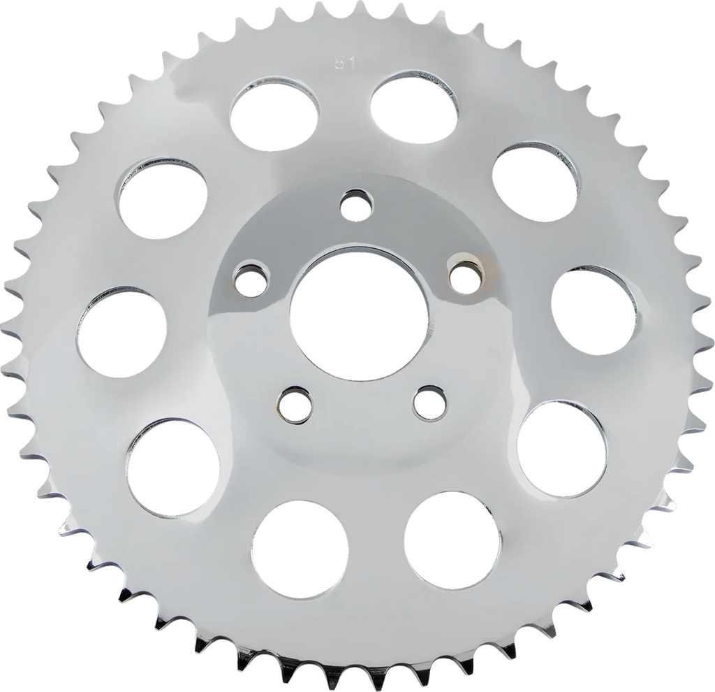 DragSpecialties Rear Sprocket - Chrome - 51 Tooth 19387-BX20 - Main Product View