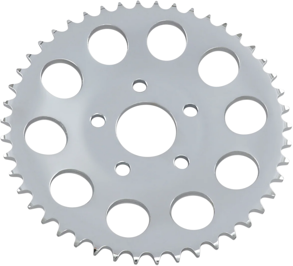 DragSpecialties Rear Sprocket - Chrome - Dished - 46 Tooth 19430P - Main Product View
