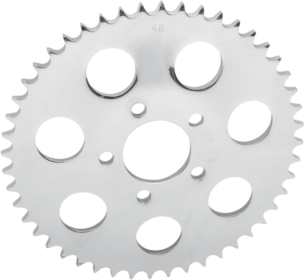 DragSpecialties Rear Sprocket - Chrome - Dished - 49 Tooth 16425P - Main Product View