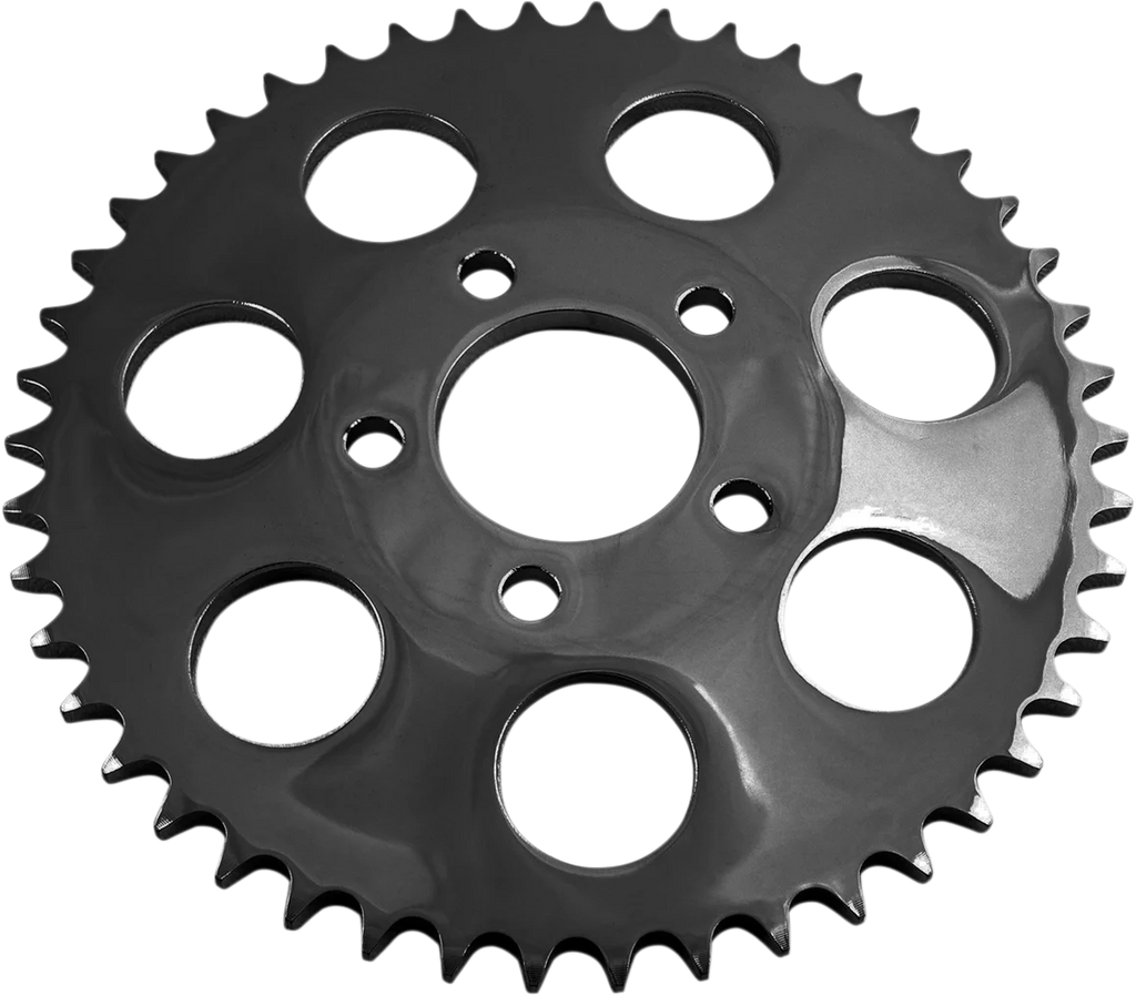DragSpecialties Rear Sprocket - Gloss Black - Dished - 46 Tooth 16431EB - Main Product View