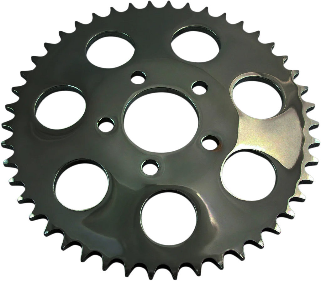 DragSpecialties Rear Sprocket - Gloss Black - Dished - 51 Tooth 16426EB - Main Product View