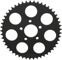 Load image into Gallery viewer, DragSpecialties Rear Sprocket - Gloss Black - Flat - 49 Tooth 16422EB - Main Product View