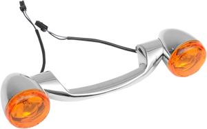 DragSpecialties Rear Turn Signal Kit - Harley Davidson - Chrome L20-0380 - Main Product View