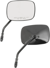 Load image into Gallery viewer, DragSpecialties Rectangle Mirrors - Short -Black 60-0012/13GBX - Main Product View