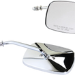 Load image into Gallery viewer, DragSpecialties Rectangle Mirrors - Short - Chrome 60-0012/13X - Main Product View