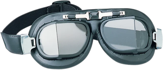 DragSpecialties Red Baron Goggles - Matte Black 220001-BX3 - Main Product View