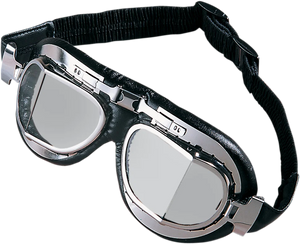 DragSpecialties Red Baron Goggles - Stainless Steel 220028-BX3 - Main Product View