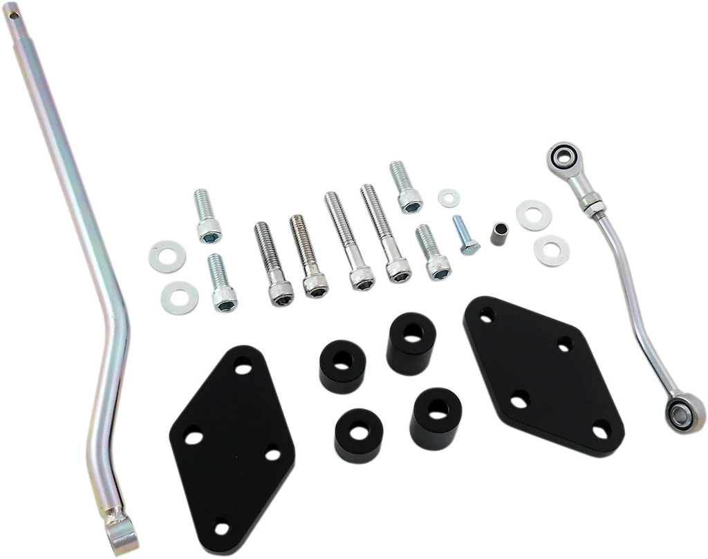 DragSpecialties Reduced Reach Forward Control Relocation Kit - 2" Rearward - XL 77826 - Main Product View