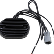 Load image into Gallery viewer, DragSpecialties Regulator - FX/FLST '01-'06 - Black 74540-01 - Side View