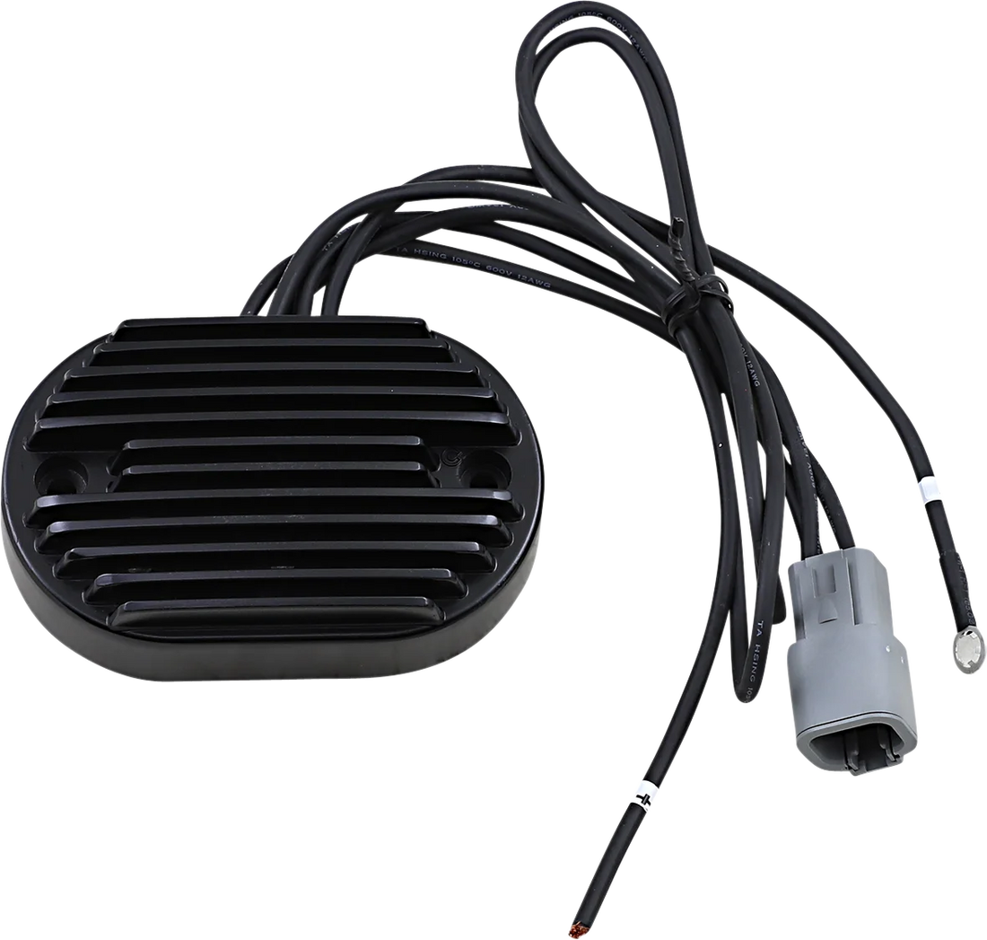 DragSpecialties Regulator - FX/FLST '01-'06 - Black 74540-01 - Side View