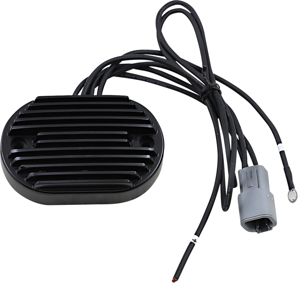 DragSpecialties Regulator - FX/FLST '01-'06 - Black 74540-01 - Side View