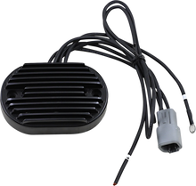 Load image into Gallery viewer, DragSpecialties Regulator - FX/FLST '01-'06 - Black 74540-01 - Side View