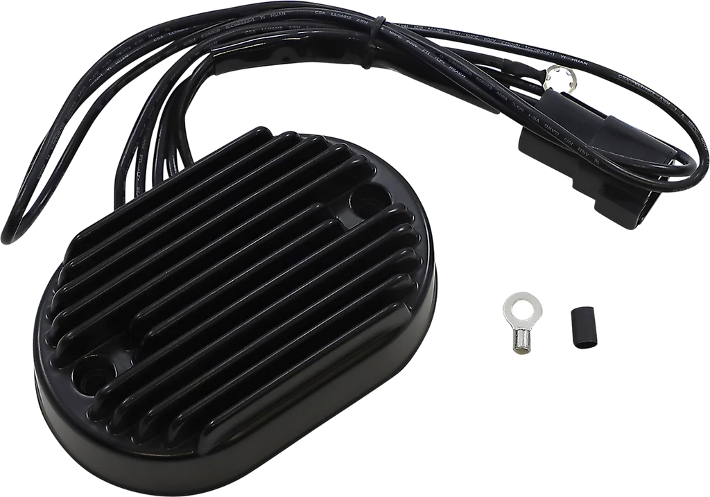 DragSpecialties Regulator - FX/FLST '01-'06 - Black 74540-01BLK - Main Product View