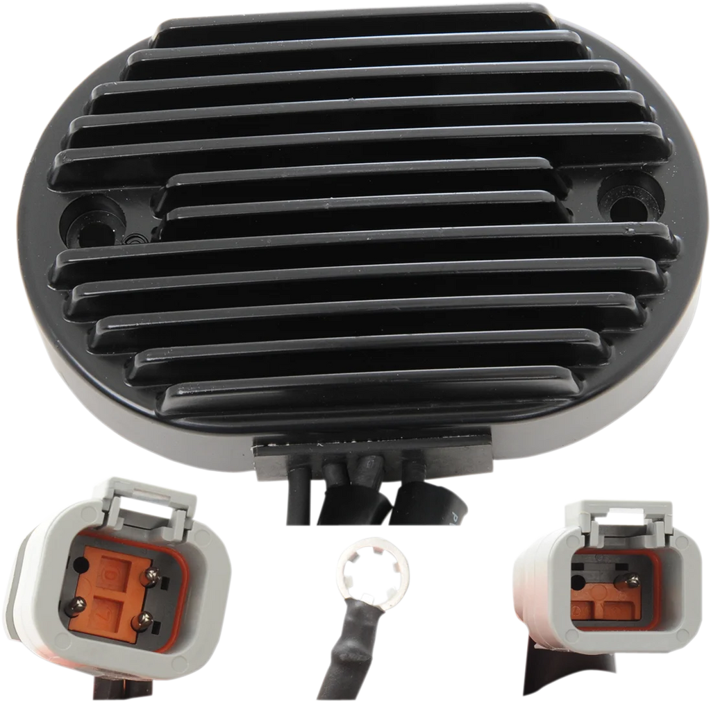 DragSpecialties Regulator - FX/FLST - '07 - Black 74540-07 - Main Product View