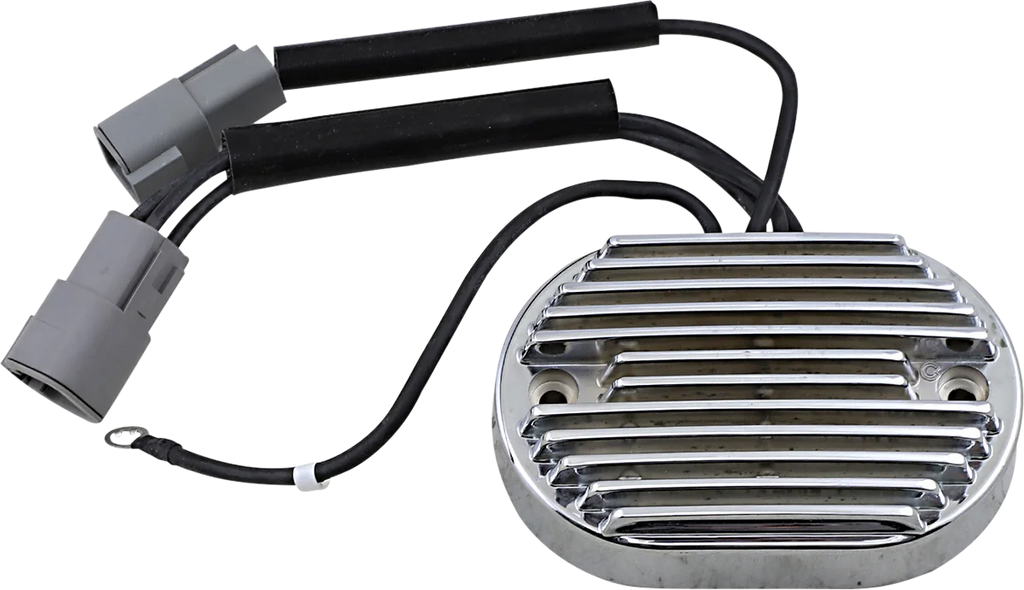 DragSpecialties Regulator - FX/FLST '07 - Chrome 74610-07 - Side View