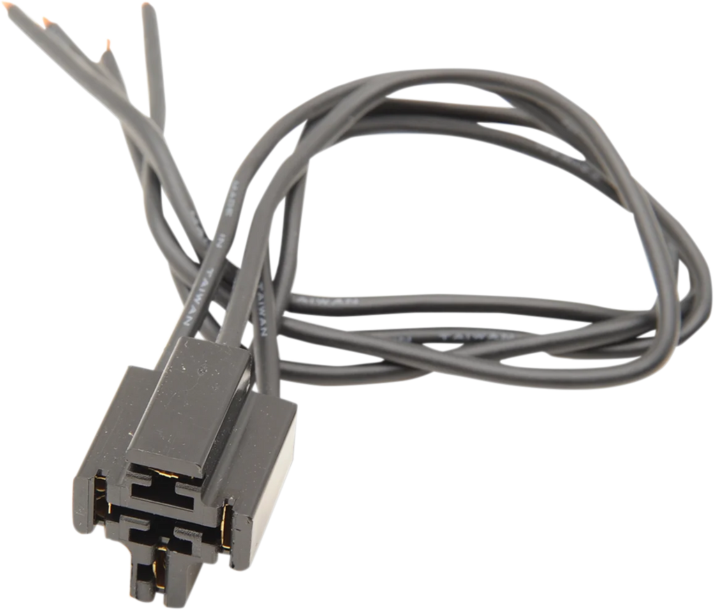 DragSpecialties Relay Socket Assembly - Black Wires MC-DRAG041 - Main Product View
