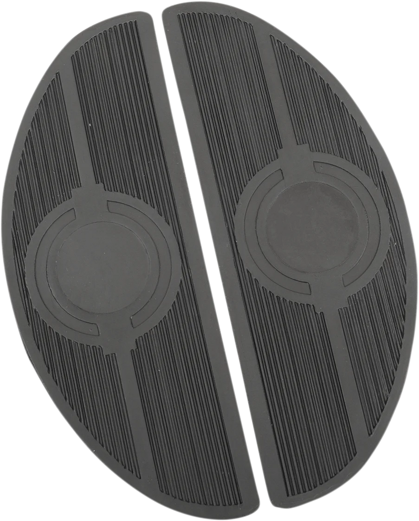 DragSpecialties Replacement Floorboard Rubber - Half-Moon 17-0418R-HC4 - Main Product View