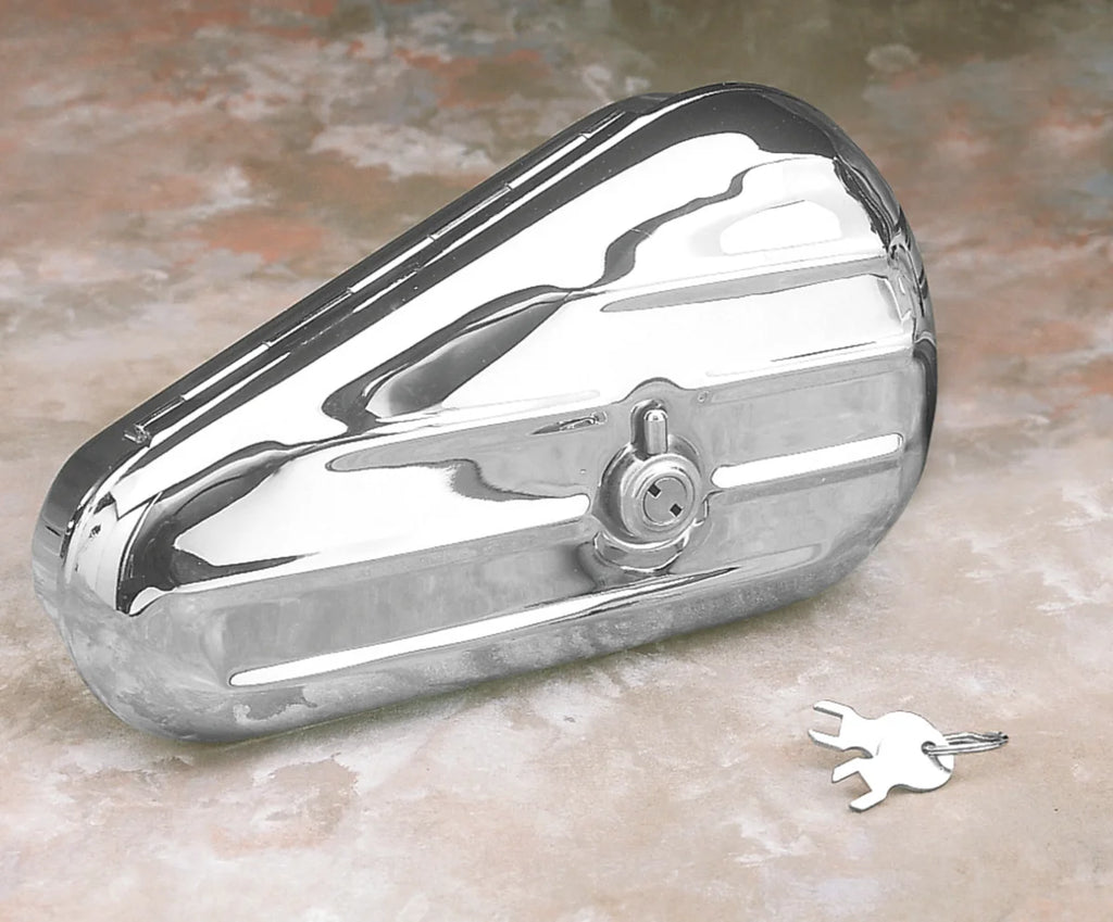 DragSpecialties Replacement Keys for Teardrop Chrome Toolbox 19224K - Side View