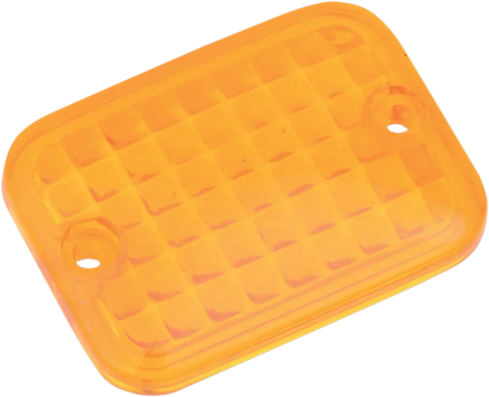 DragSpecialties Replacement Mini Rectangular Lens - Amber 165179 - Main Product View