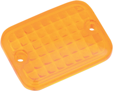 Load image into Gallery viewer, DragSpecialties Replacement Mini Rectangular Lens - Amber 165179 - Main Product View