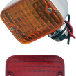Load image into Gallery viewer, DragSpecialties Replacement Mini Rectangular Lens - Amber 165179 - Side View