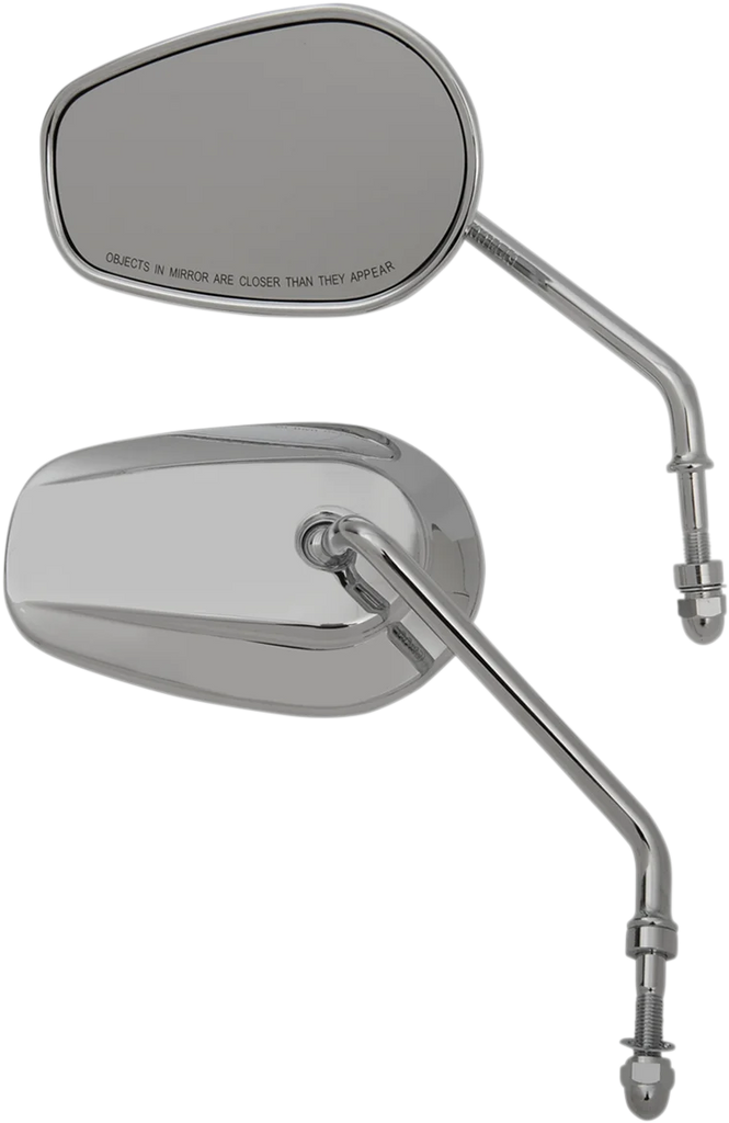 DragSpecialties Replacement Mirrors - Long Stem - Chrome M60-6386C - Main Product View