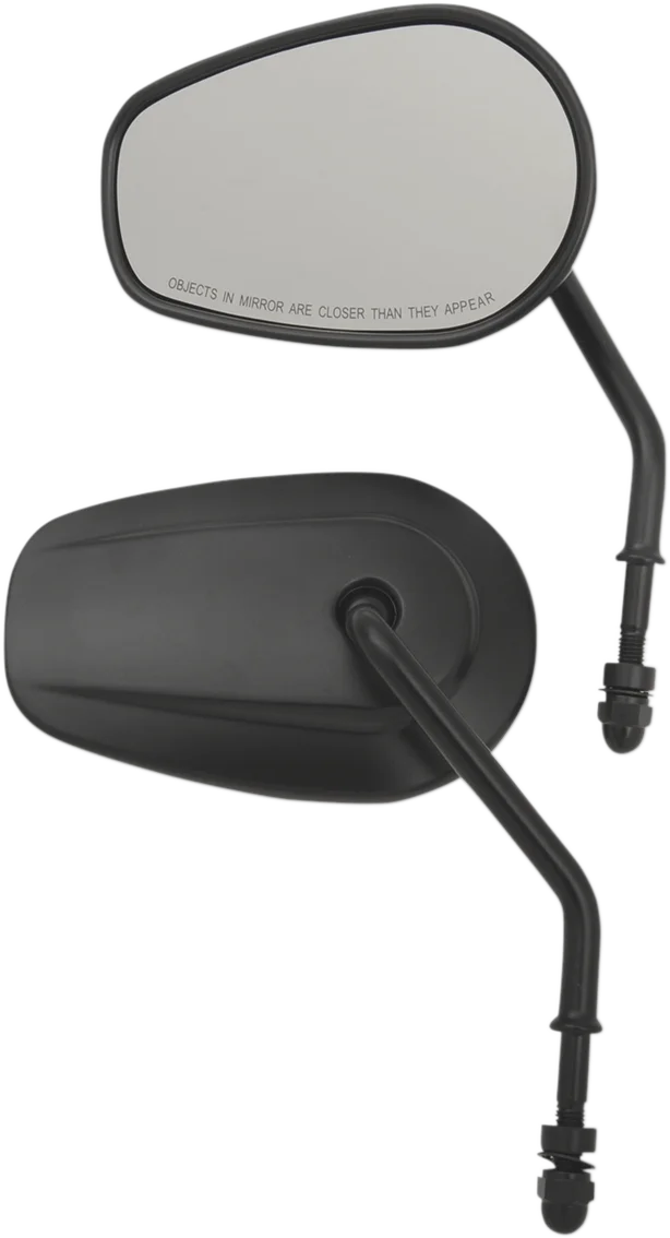 DragSpecialties Replacement Mirrors - Short Stem - Chrome M60-6385C - Side View