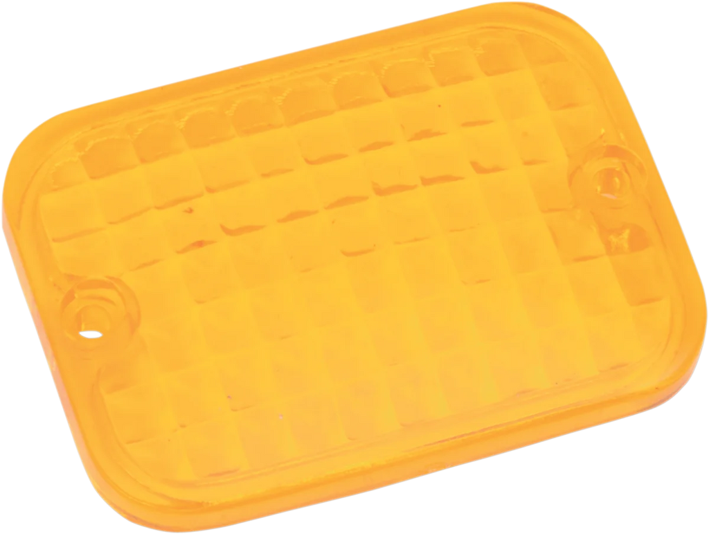 DragSpecialties Replacement Rectangular Lens - Amber 165177 - Main Product View