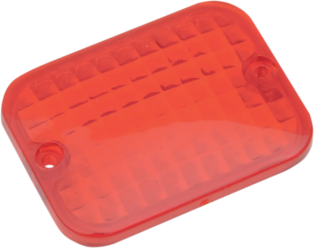DragSpecialties Replacement Rectangular Lens - Red 165176 - Main Product View