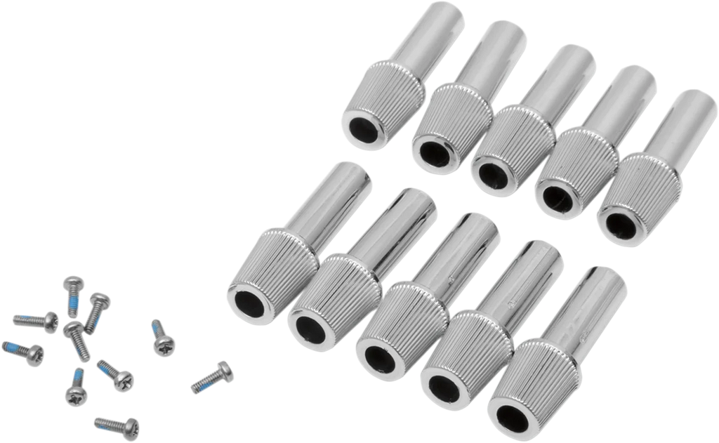 DragSpecialties Replacement Reset Knobs - 10 Pack 74239 - Side View