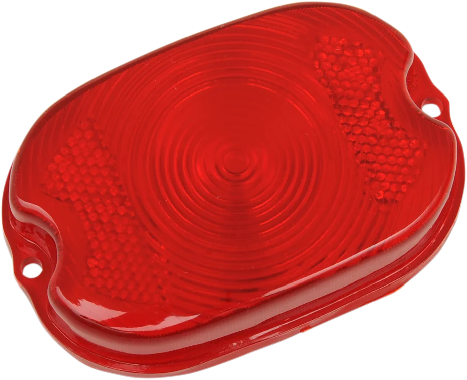 DragSpecialties Replacement Taillight Lens - Red 12-0012-HC3 - Main Product View