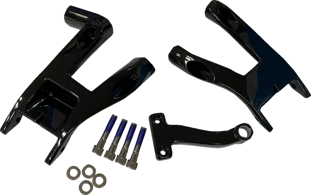 DragSpecialties Rider Floorboard Mount - Chrome P17-0436C - Side View