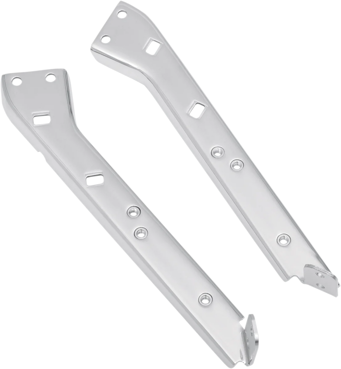 DragSpecialties Right Saddlebag Rail Support Bracket - Black S77-0135GBR - Side View