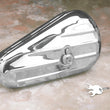 Load image into Gallery viewer, DragSpecialties Right Teardrop Toolbox - Chrome 19224 - Main Product View