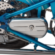 Load image into Gallery viewer, DragSpecialties Right Teardrop Toolbox - Chrome 19224 - Side View