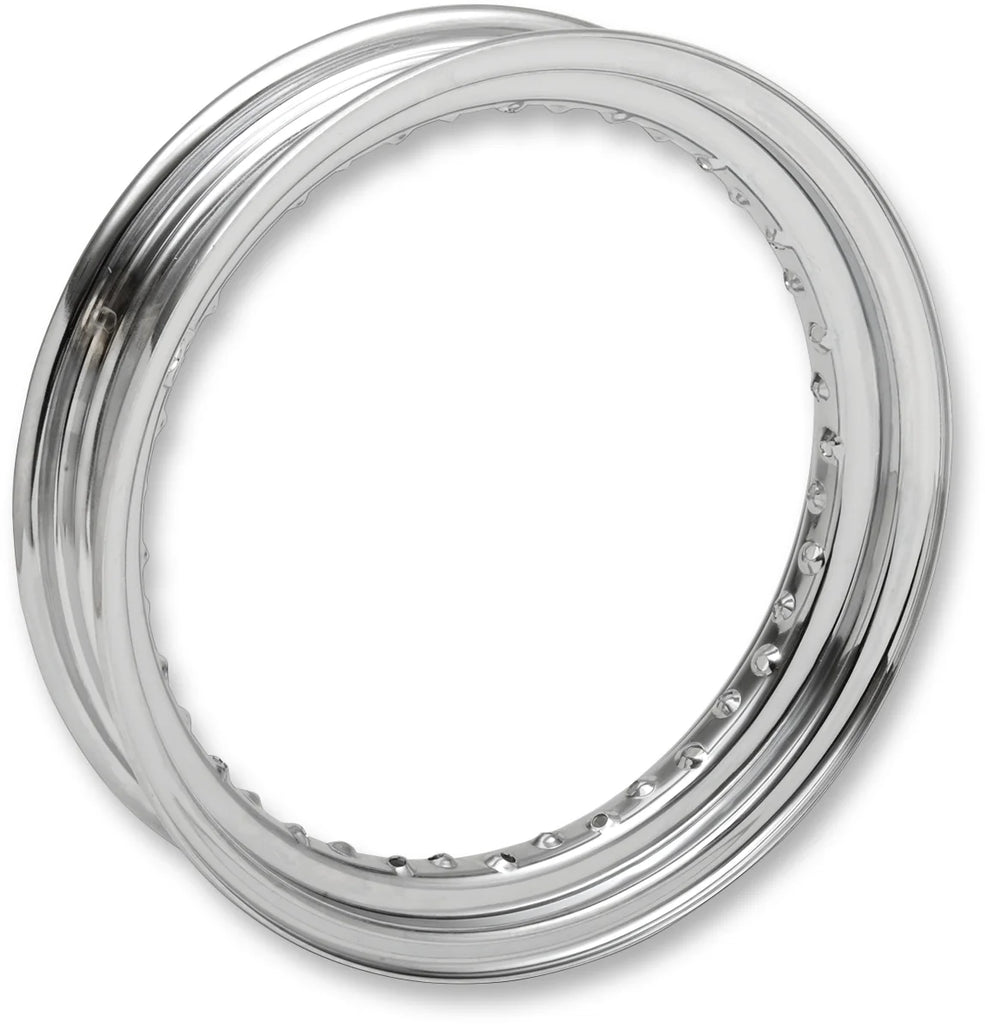 DragSpecialties Rim - 40 Hole - Chrome - 16x3 - Side Rubber Valve 11223 - Main Product View
