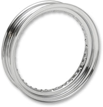 Load image into Gallery viewer, DragSpecialties Rim - 40 Hole - Chrome - 16x3 - Side Rubber Valve 11223 - Main Product View