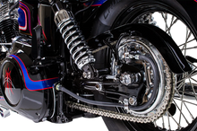 Load image into Gallery viewer, DragSpecialties Rim - 40 Hole - Chrome - 16x3 - Side Rubber Valve 11223 - Back View
