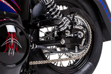 Load image into Gallery viewer, DragSpecialties Rim - 40 Hole - Chrome - 16x3 - Side Rubber Valve 11223 - Installation View