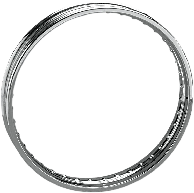 DragSpecialties Rim - 40 Hole - Spun - Silver - 21x2.15 26514 - Main Product View