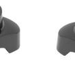 Load image into Gallery viewer, DragSpecialties Risers - Straight - 1.7" - Black 241617 - Main Product View