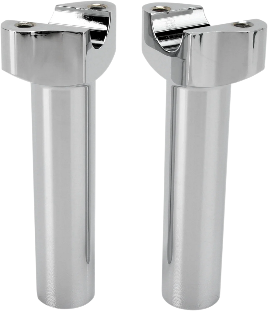 DragSpecialties Risers - Straight - 1.7" - Chrome 241616 - Side View