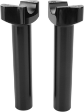 Load image into Gallery viewer, DragSpecialties Risers - Straight - 6-1/2" - Black 241614 - Main Product View
