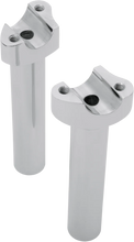 Load image into Gallery viewer, DragSpecialties Risers - Straight - 6-1/2" - Chrome 241004 - Main Product View