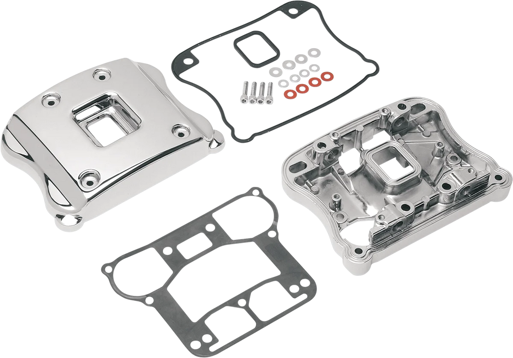 DragSpecialties Rocker Box - Black - Evo Big Twin 037006 - Side View