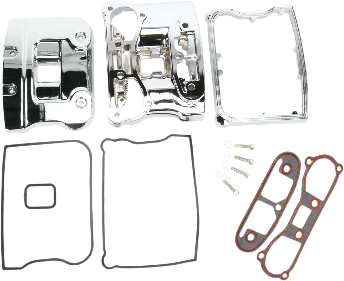 DragSpecialties Rocker Cover Top - Chrome - Big Twin 33-0082AGCBXLB2 - Side View