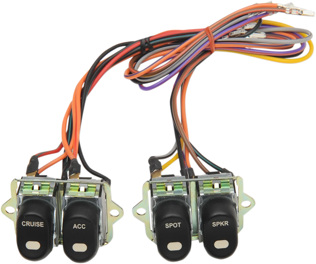 DragSpecialties Rocker Switch Assembly - '96-'13 FLT H18-0552 - Main Product View