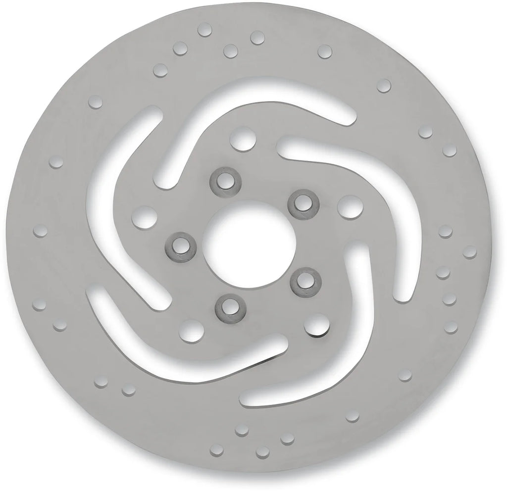 DragSpecialties Rotor - 11-4/5" - Front - Polished B06-0207ASP - Side View