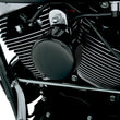 Load image into Gallery viewer, DragSpecialties Round Horn Cover - Black 76705 - Back View