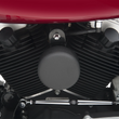 Load image into Gallery viewer, DragSpecialties Round Horn Cover - Black Wrinkle 76705W - Side View